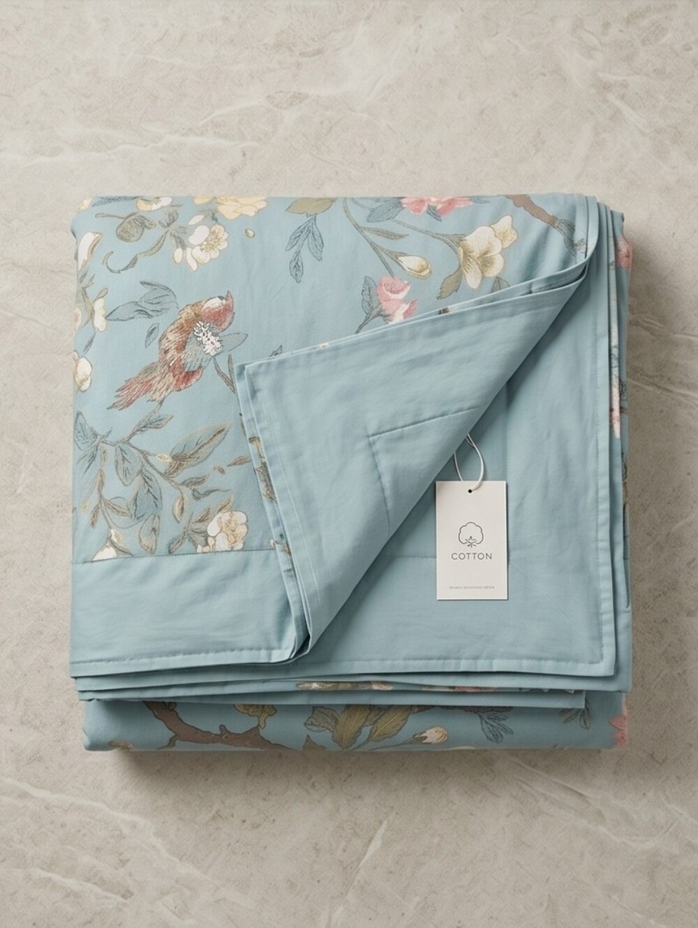 POTTERY BARN Ariane Blue Chinoserie Queen/Full Duvet - Picture 13 of 13